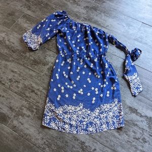 PAUL & JOE SISTER Floral One Shoulder Silk Dress